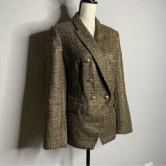 Nine West Vintage Black & Gold Double Breasted Blazer - Picture 5 of 15